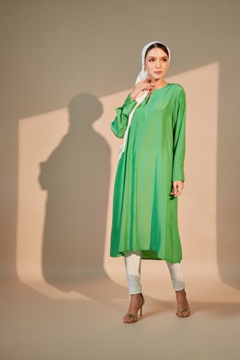 Sena Long Top In  Sea Green
