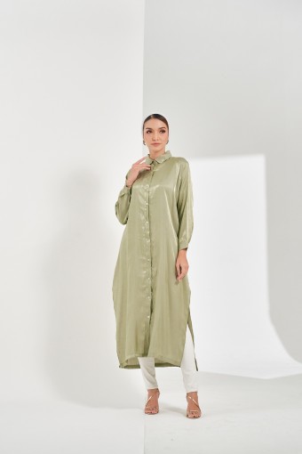 Mimosa Long Top In Pistachio
