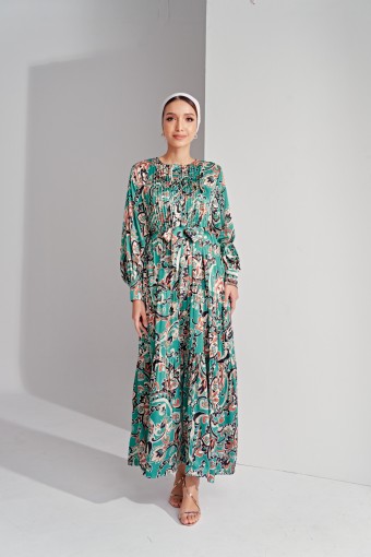 Miley Dress In Jade Green