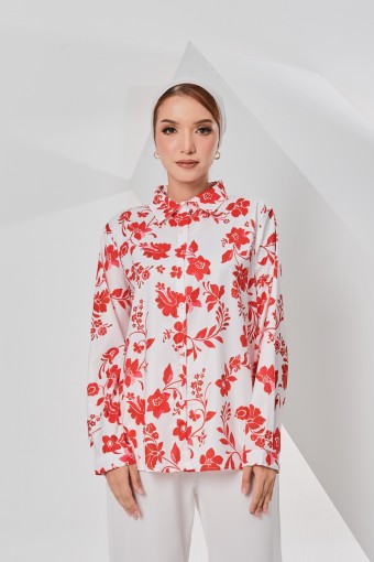 Riyana Top In Cherry