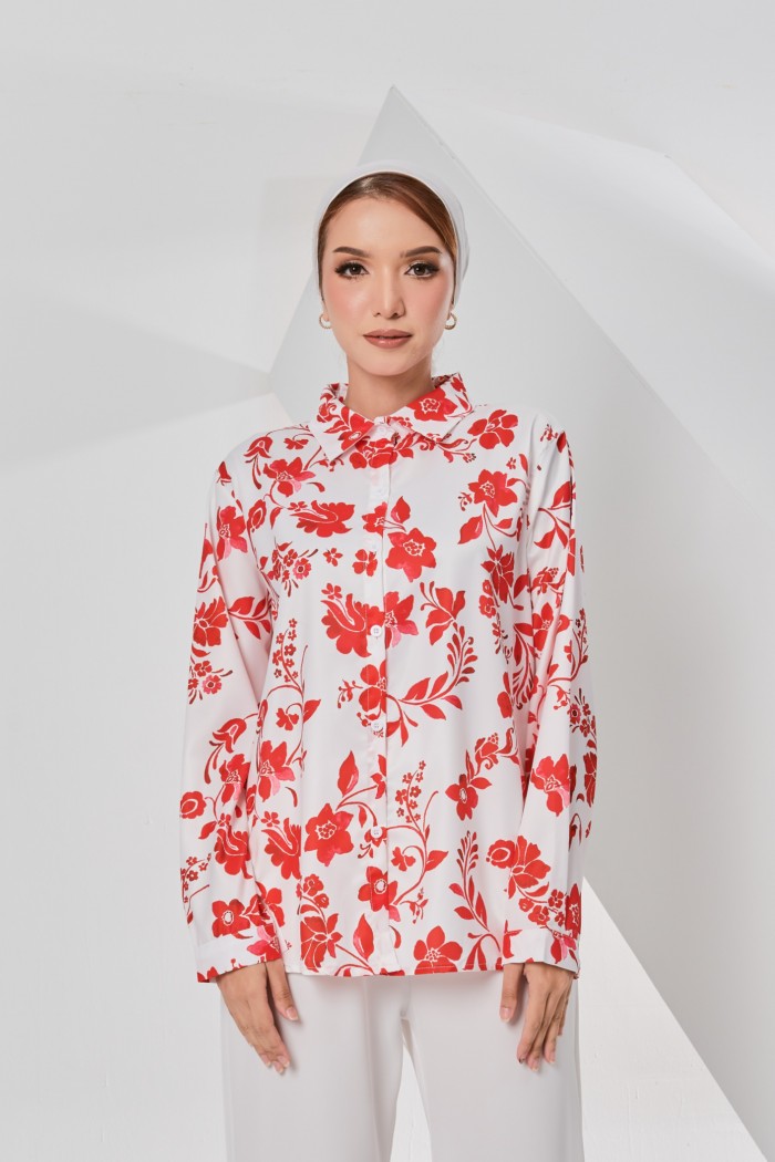 Riyana Top In Cherry