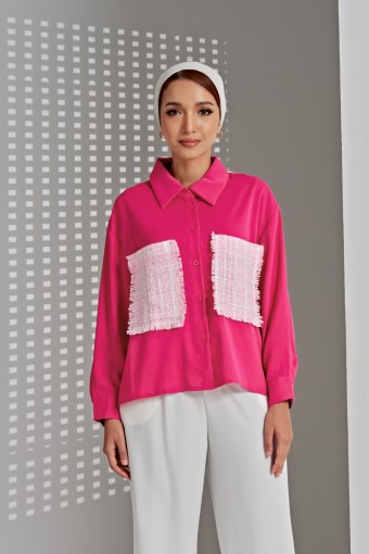 Calandra Top In Hotpink