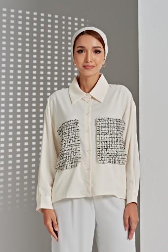 Calandra Top In Off White