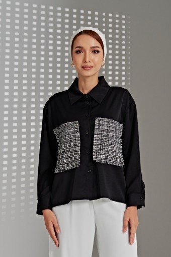 Calandra Top In Black