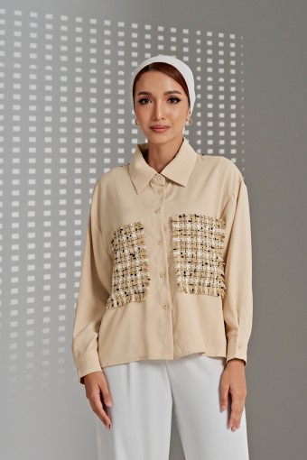 Calandra Top In Eggnog