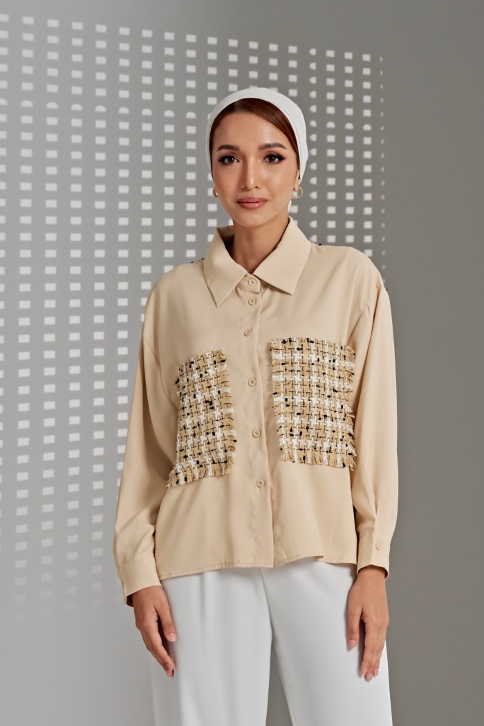 Calandra Top In Eggnog