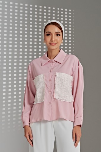 Calandra Top In Soft Pink