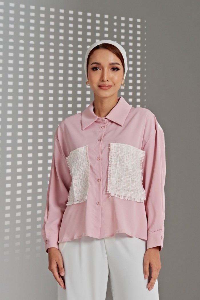 Calandra Top In Soft Pink