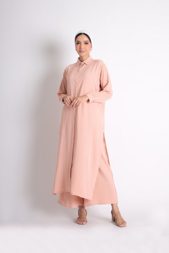 Leia Set In Crepe Pink