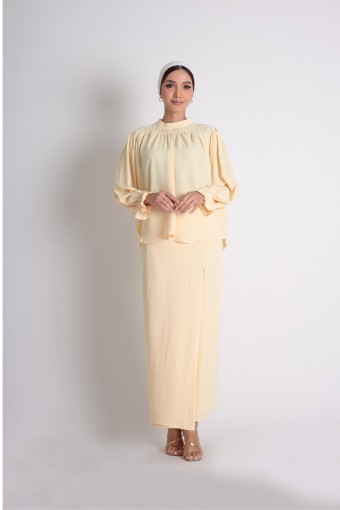 Helena Kurung In Soft Yellow