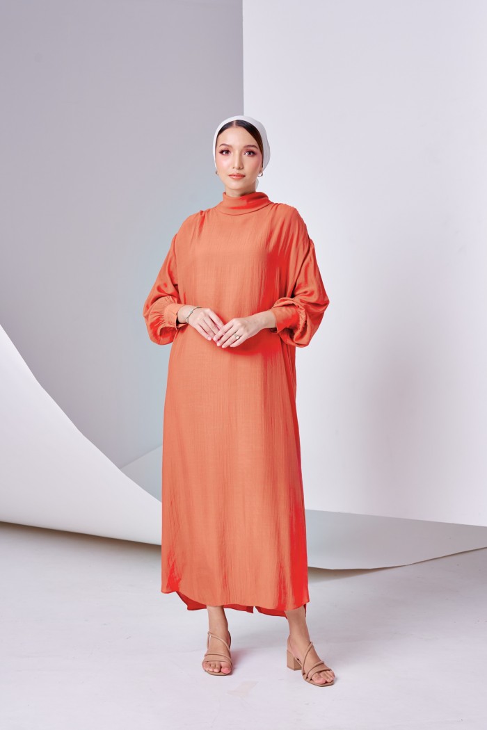 Navea Dress In Ginger