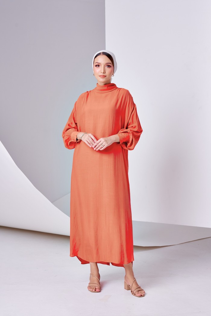 Navea Dress In Ginger