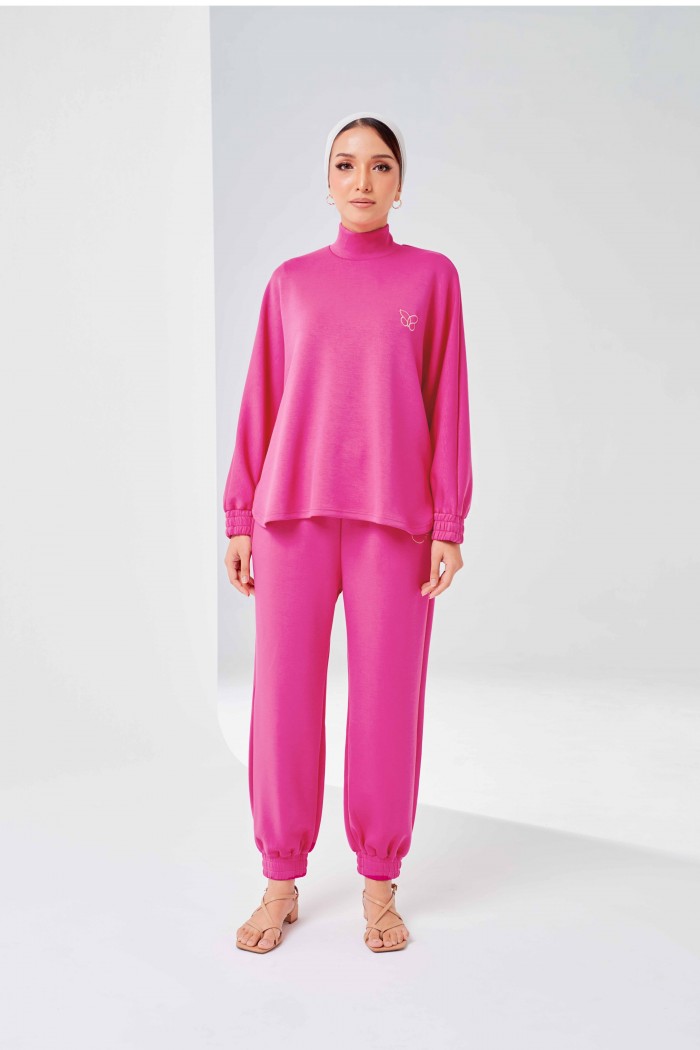 Ae-Ra Set (Jogger Pants) In Hotpink