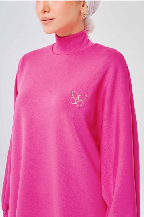Ae-Ra Set (Straight Cut) In Hotpink