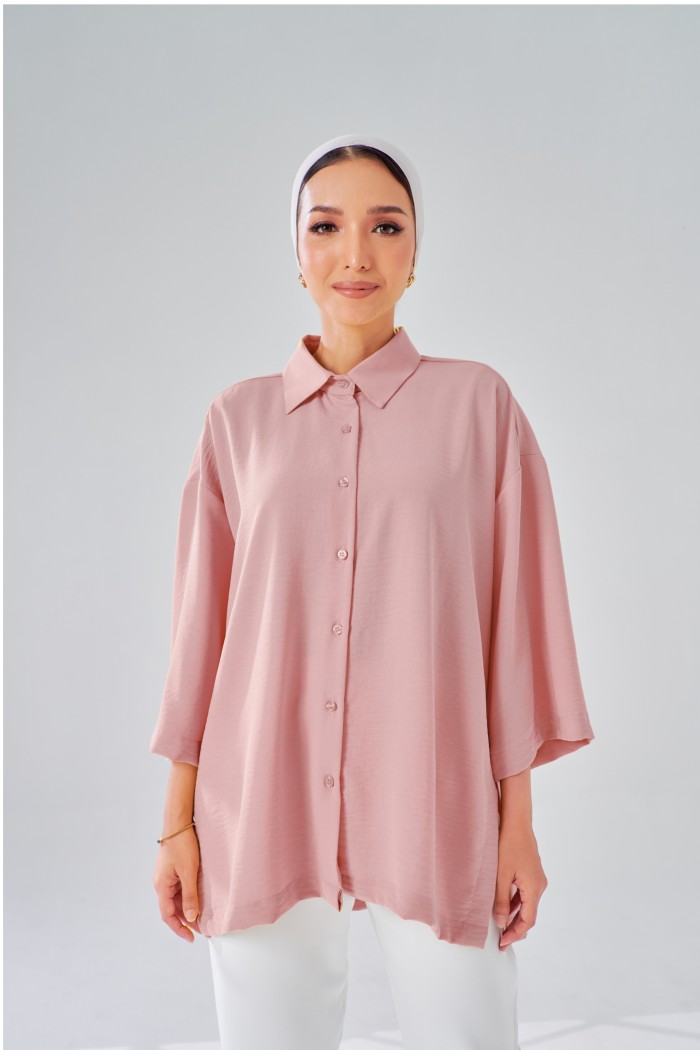 Naomi Top In Dusty Pink