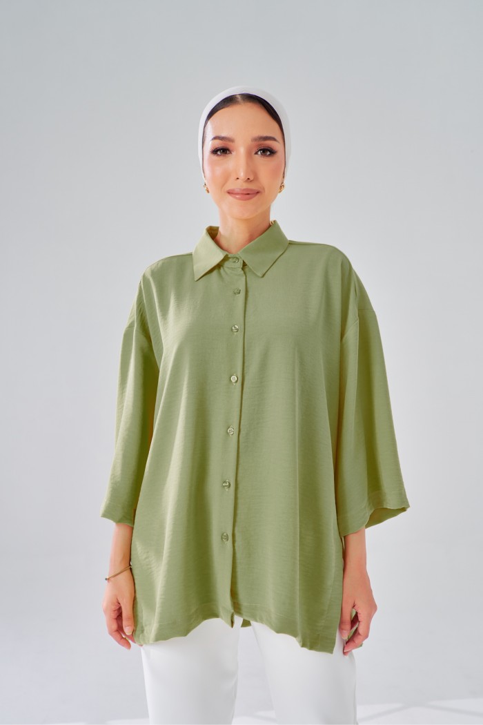 Naomi Top In Laurel Green