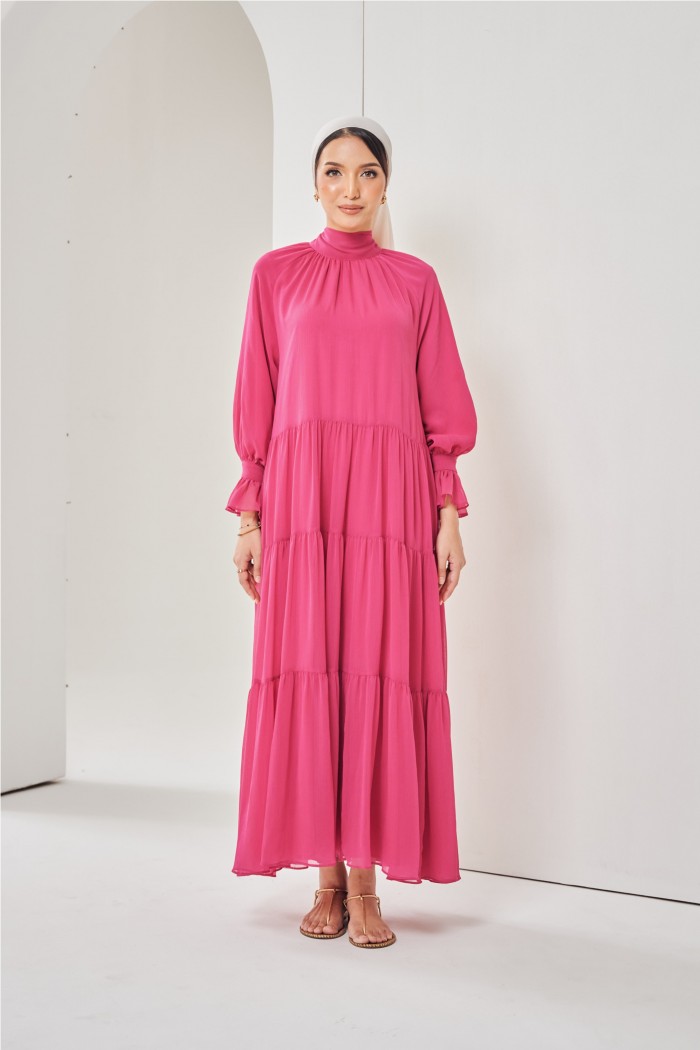 Calissa Dress In Hotpink