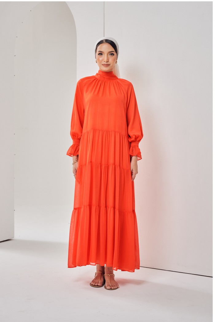 Calissa Dress In Orange