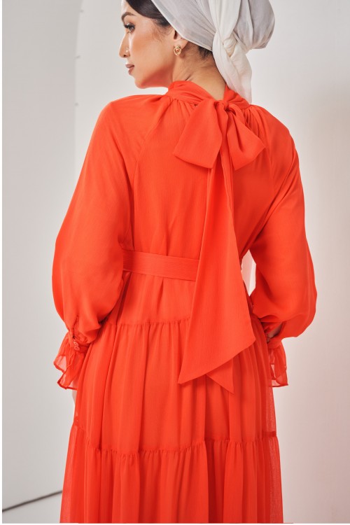 Calissa Dress In Orange