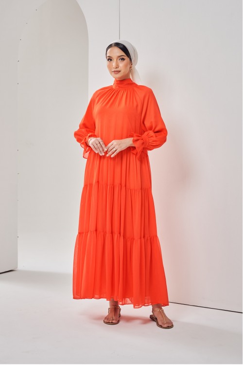 Calissa Dress In Orange