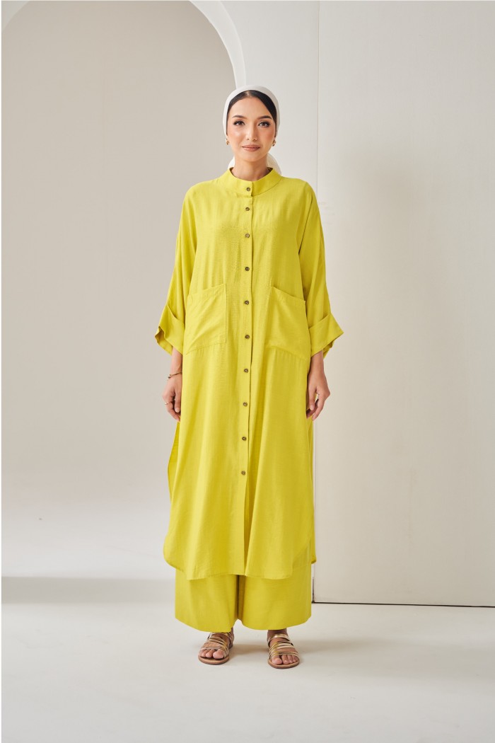 Carina Set In Lime Yellow