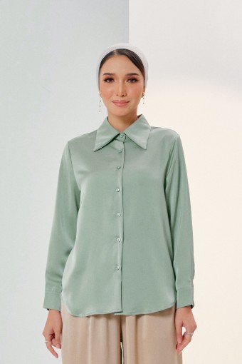 Julianne Top In Sage Green