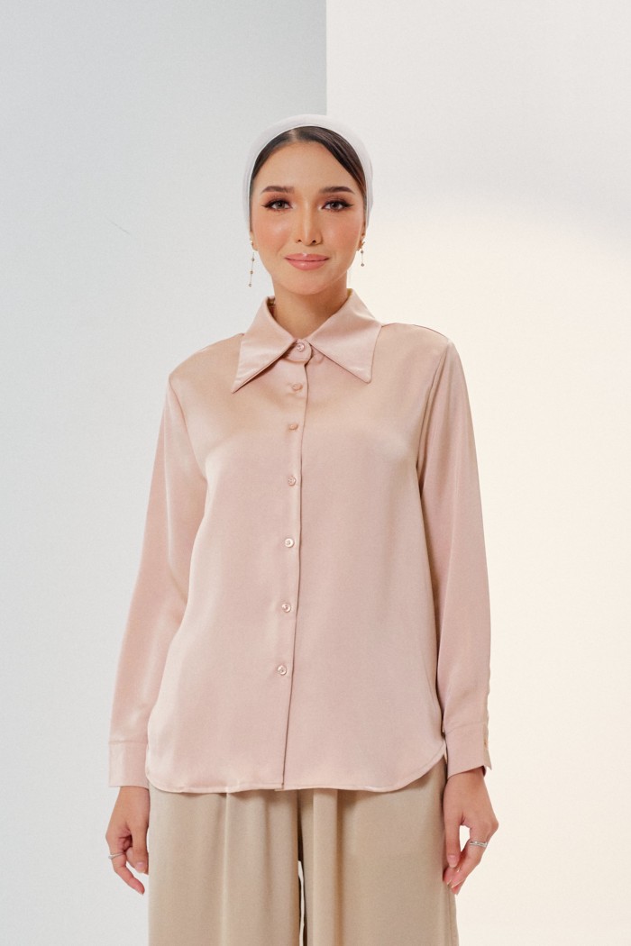 Julianne Top In Peach Blush