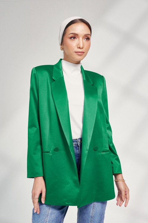 Quinn Blazer In Pine Green