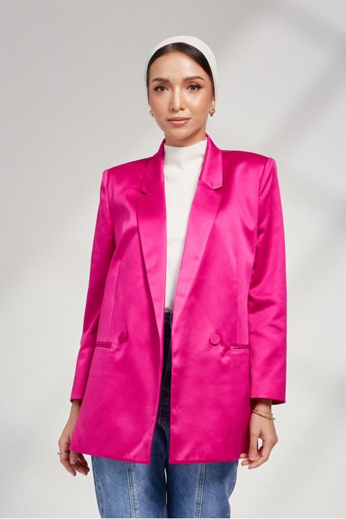 Quinn Blazer In Hotpink