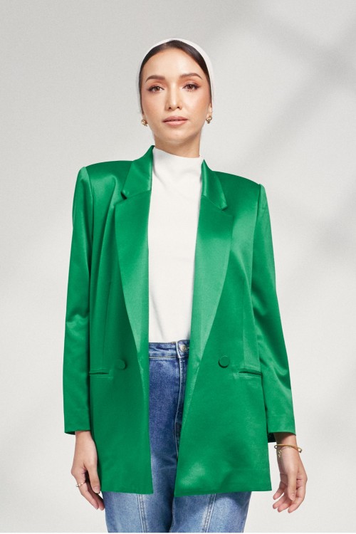 Quinn Blazer In Pine Green