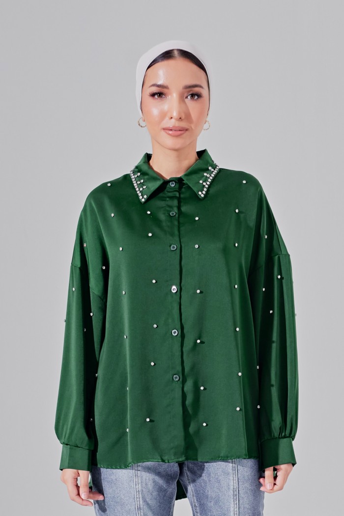 Emina Top In Shamrock Green