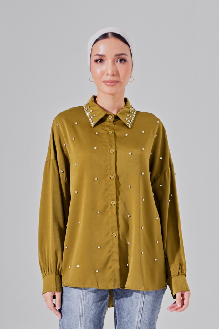 Emina Top In Golden Brown