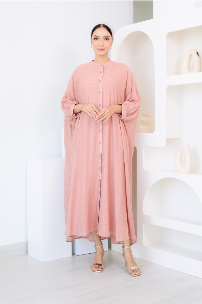 Darina Caftan In Peach Salmon