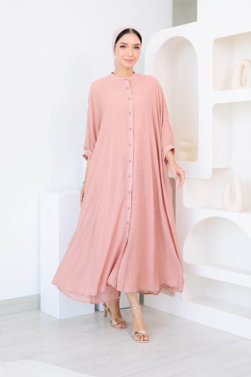 Darina Caftan In Peach Salmon