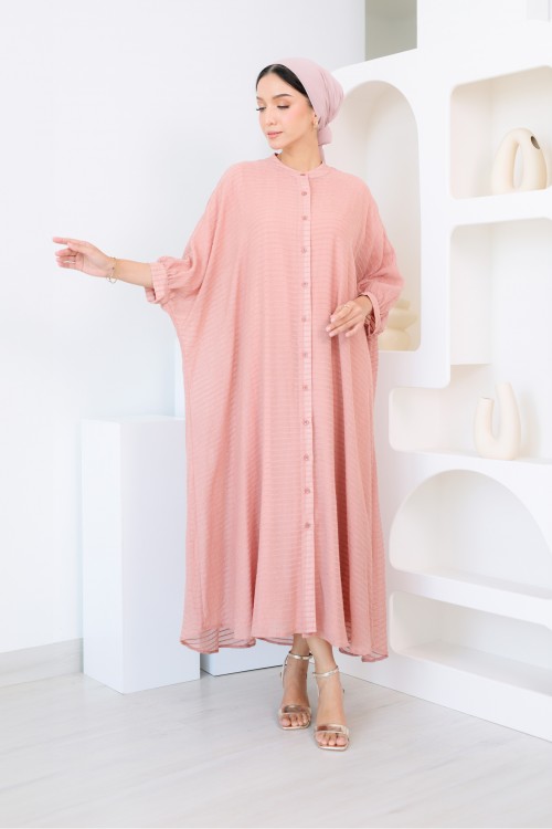 Darina Caftan In Peach Salmon