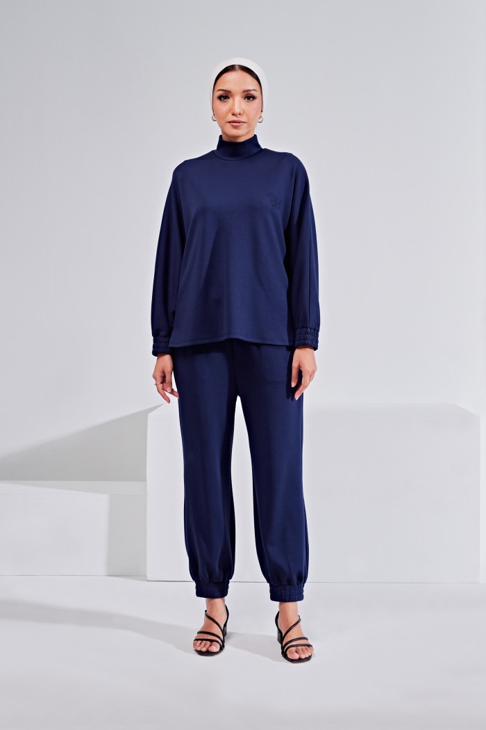 Ae-Ra Set (Jogger Pants) In Dark Blue