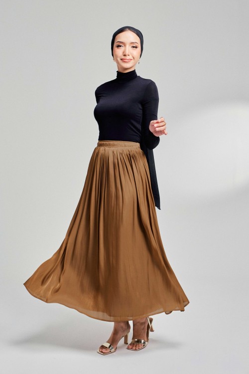 Liara Skirt In Copper Brown