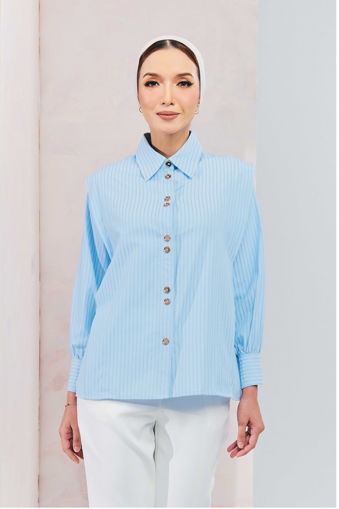 Deluna Top In Light Blue