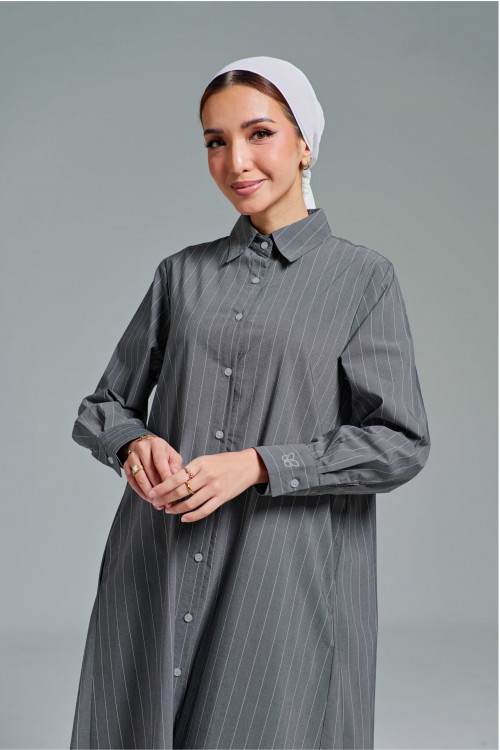 Amanda Long Top In Grey