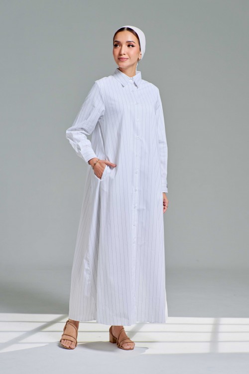 Amanda Long Top In White
