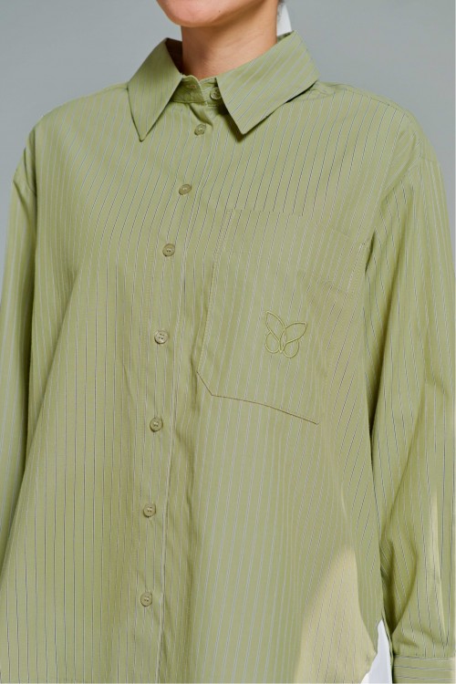 Leona Top In Apple Green