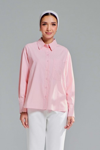 Leona Top In Baby Pink