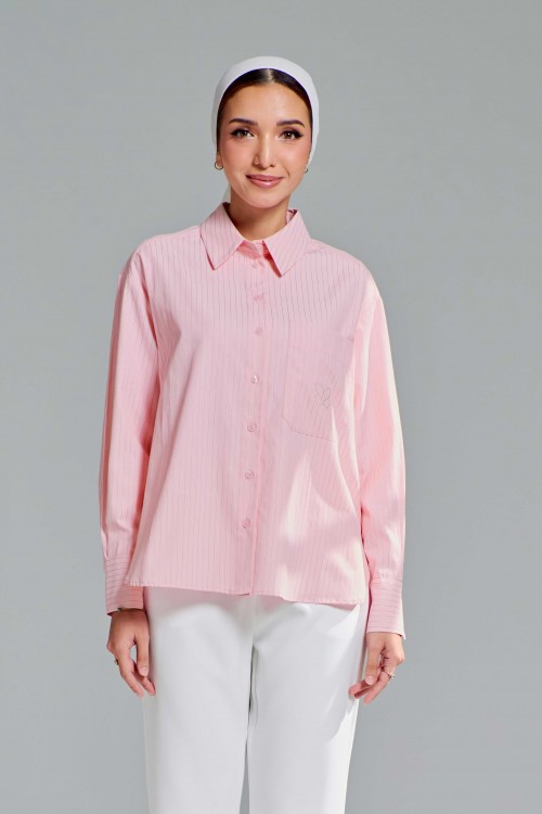 Leona Top In Baby Pink