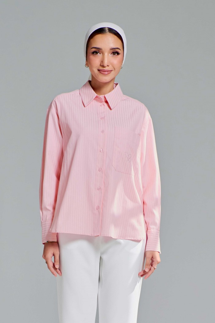 Leona Top In Baby Pink