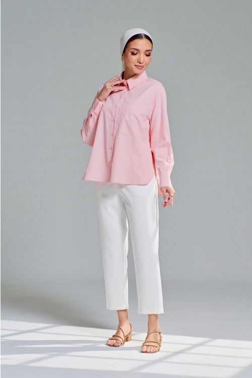 Leona Top In Baby Pink