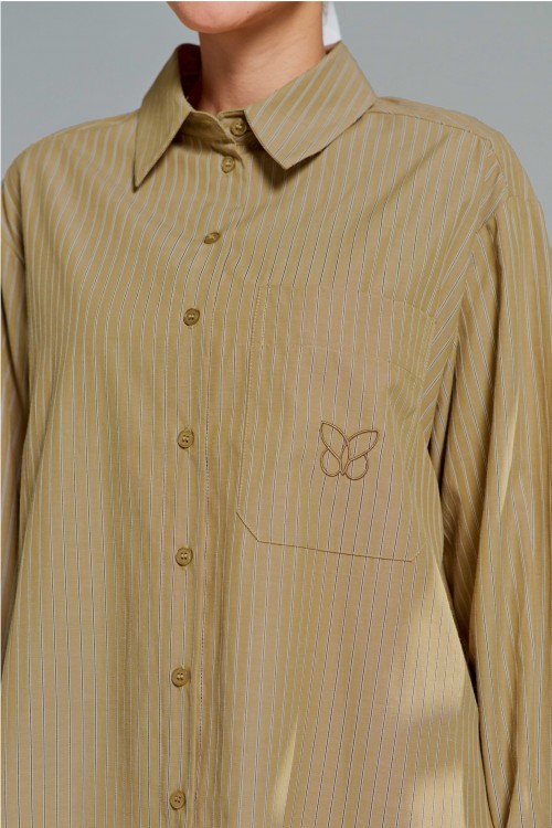 Leona Top In Peanut Brown