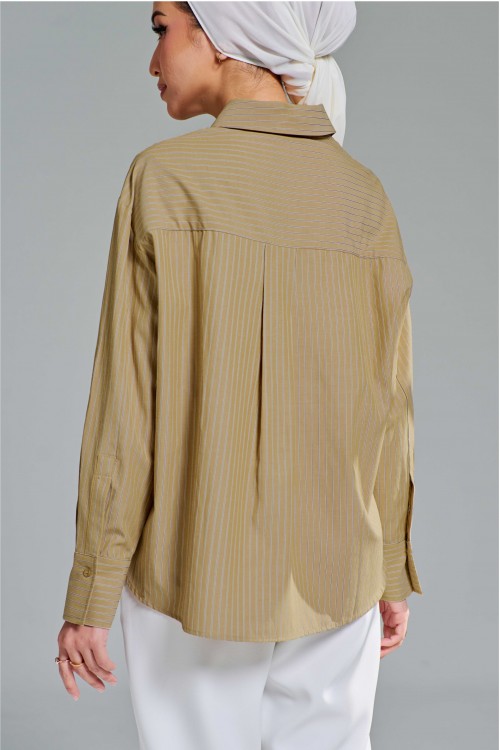 Leona Top In Peanut Brown