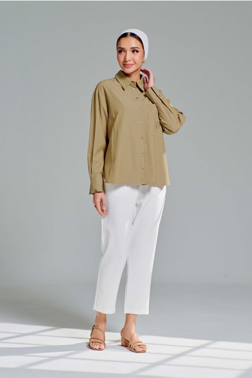 Leona Top In Peanut Brown