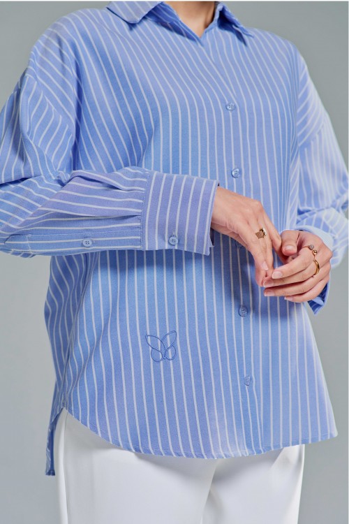 Louisa Top In Cobalt Blue