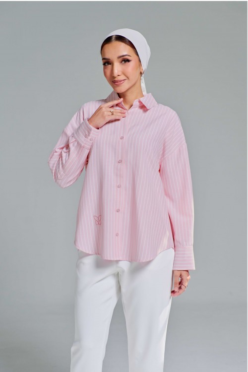 Louisa Top In Baby Pink